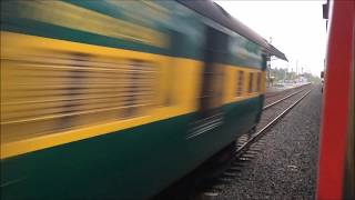 Two Stunning Overtakes MUMBAI RAJDHANI and BDTS  NZM GARIB RATH Races KCVL  INDB Express [upl. by Ysac565]