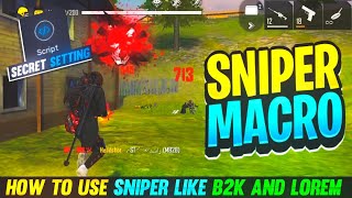 HOW TO USE DOUBLE SNIPER LIKE B2K AND LOREM IN PC  HOW TO USE SNIPER MACRO IN BLUESTACKS [upl. by Faxen]