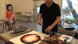 enso  zen circle demo with Bill Buchman [upl. by Ylram737]