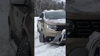 Duster in the snow duster duster4x4 renaultduster daciaduster renault dacia offroad [upl. by Anneuq]