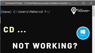 Changing directory is not working in command prompt in windows [upl. by Verile]