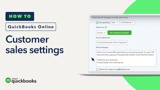 How to set up your sales settings in QuickBooks Online [upl. by Ahseinar]