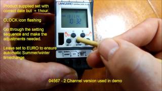 Sangamo DIN 04566 amp 04567  How to change clock settings [upl. by Vasos]