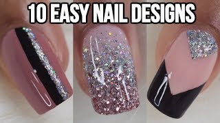 10 EASY NAIL IDEAS NAIL ART COMPILATION [upl. by Eddi]