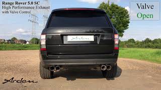 ARDEN AUTOMOBILBAU Arden Exhaust System with Valve Control for Range Rover 50L SC [upl. by Polish]