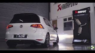 Akrapovic Exhaust Sound Test  Golf Gti Clubsport [upl. by Martguerita]