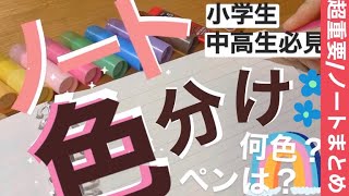 👩🏻‍🎓🎀保存版✏️ノート色分け方綺麗だけなんかじゃない実際に使えるノート作り【成績】あげたい！無駄な作業なし時間短縮【効率成績】UP 【【概要欄必読】】 [upl. by Merrily]