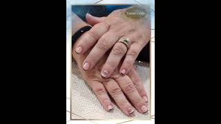 Fiber Gel Manicure with Palm Accent Nails Tammys Nails nailsart nail acrylicnails gelpolish [upl. by Rodmun650]