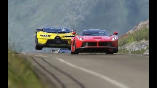 Bugatti Vision GT vs Super Cars at Highlands [upl. by Vadnee]