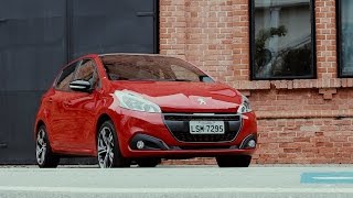 REVIEW PEUGEOT 208 GT THP 16 16V TURBO 2017  06 [upl. by Akilegna]