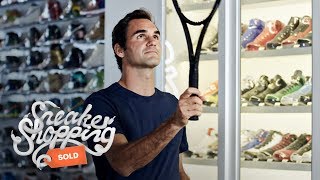 Roger Federer Goes Sneaker Shopping With Complex [upl. by Ynavoj]