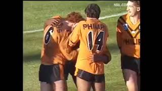 Ellery Hanley Balmain vs Cronulla 1988 [upl. by Howard]