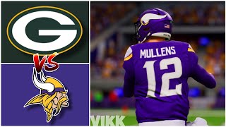 Packers vs Vikings Week 17 Simulation Madden 24 Exhibition [upl. by Drawoh]