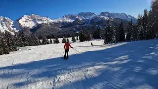 Madonna di Campiglio  Pure Sun Pure sound   Pradalago to Groste Lift  piste 50 12122022 [upl. by Sapphire]