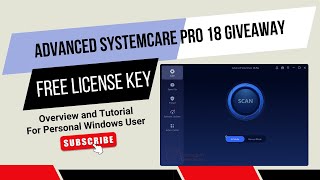 Get Advanced SystemCare PRO 18 for FREE 🚀 Giveaway [upl. by Steiner549]