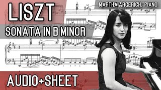 Liszt  Sonata in B Minor S 178 AudioSheet Argerich [upl. by Hobart72]