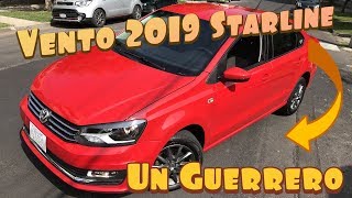 RESEÑA VW VENTO 2019 STARLINE 16 L EQUIPADO RIN 15 NIEBLAS STANDARD PRUEBA MANEJO AUTO SAVE MEXICO [upl. by Bonita507]