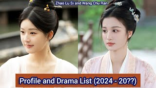 Zhao Lu Si and Wang Chu Ran  Profile and Drama List 2024  20 [upl. by Ramhaj]