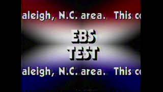 Emergency Broadcast System test from WTVDChannel 11 81 [upl. by Noiroc]