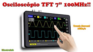 O Incrível OSCILOSCÓPIO TABLET ADS1013D 2 ch 100 MHz 1GSas Tela 7quot TFT Touch Screen [upl. by Chappelka]