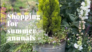 Shopping for summer annuals for containers [upl. by Duval]