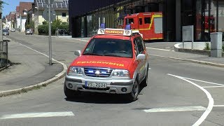 GWHöhenrettung als ELW Kdow  Löschzug Feuerwehr Schwenningen zur BMAquotums Eckquot [upl. by Robins]