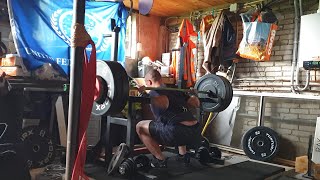 1x1 130 kg and 1x4of 5x4 total 115 kg Squats  ROAD TO A 150 KG SQUAT [upl. by Etnaihc275]