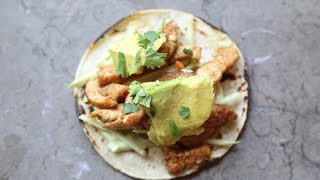 Chipotle Chicken Tacos with Homemade Avocado Cream Sauce  SAM THE COOKING GUY [upl. by Orianna437]