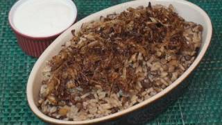 Mujaddara Recipe Lentils amp Rice [upl. by Cull]