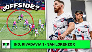 IND RIVADAVIA 1 SAN LORENZO 0  RESUMEN PASO A PASO  HD [upl. by Miun]