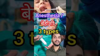 Anesthesia types shorts [upl. by Neelahtak308]