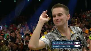 Van Gerwen v Pietreczko  SemiFinal  2023 German Darts Championship [upl. by Alita198]