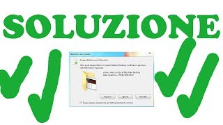 Soluzione Impossibile trovare l’elemento in Windows 7 8 e 10 [upl. by Claudie]