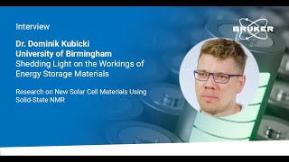 Interview With Dr Dominik Kubicki  Shedding Light on the Workings of Energy Storage Materials [upl. by Mis]