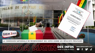 🔴COUR DAPPEL DE DAKAR  LES RESULTATS PROVISOIRS DES ELECTIONS LEGISLATIVES I JEU 21 NOV 2024 [upl. by Nadbus]