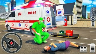 Emergency Ambulance Driving Game amp Helicopter Rescue Flightgame gaming car  Android Gameplay [upl. by Etolas]