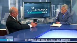 Hans A Bernecker „Ende des Jahres schafft der DAX 8200 Punktequot Teil 2 von 2 [upl. by Ienttirb]