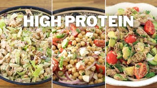 3 High Protein Salad Recipes  Easy and Healthy Salads [upl. by Morse]