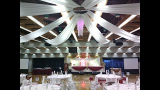 Wedding Decoration Ideas banquet hall decorations by Noretas Decor Inc [upl. by Rosa431]