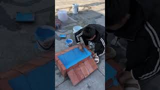 P844Roof waterproofing Waterproofing New waterproof material Cement surface brick and tile [upl. by Anatniuq]