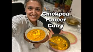 CHICKPEA PANEER CURRY  Chole paneer curry in almond masala gravy  Veg Curry  Food with Chetna [upl. by Yelnats363]