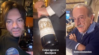 Filippo Champagne non bada a spese con Nevio tra caviale aragoste Sassicaia e vini francesi del 98 [upl. by Siron]