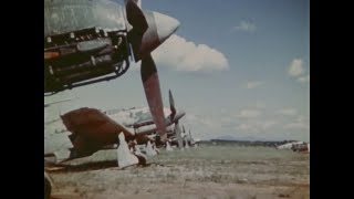 Captured Metabaru Airfield and Troops Returning From Korea to Japan 1945  Original Color Footage [upl. by Kayne205]