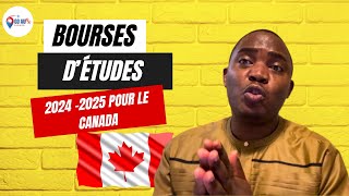 Bourses détudes 20242025 au Canada [upl. by Nelleyram]