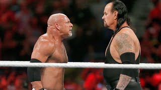 Goldberg faces off with Brock Lesnar The Undertaker and more Royal Rumble 2017 [upl. by Cirdnek]