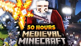 We Survived 50 Hours In Medieval Minecraft [upl. by Ellinet]