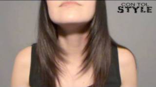 Desfilar el Cabello  How to trim your hair diagonally [upl. by Klina]