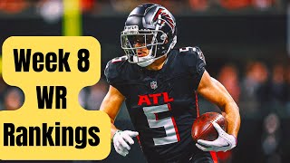 Week 8 WR Rankings Fantasy Football 2024 [upl. by Ennoval312]