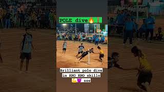 💫 Amazing Pole Dive 😱 Kho Kho 🔥 Kho Kho Skills 💯  Kho Kho Match ⚡khokho poledive viral 🔥 😎🔥 [upl. by Eenaj130]