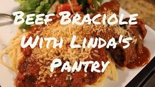 Unbelievable Beef Braciole With Lindas Pantry [upl. by Hebe]